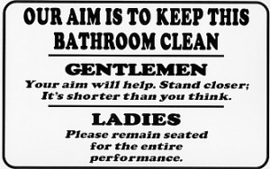 Aim to Keep The Bathroom Clean