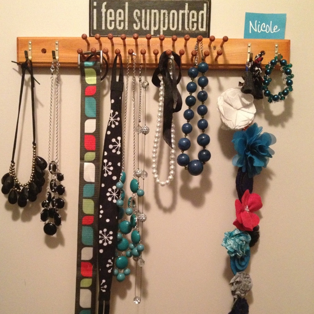 repurposed jewelry rack