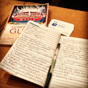 taking notes at smmw13