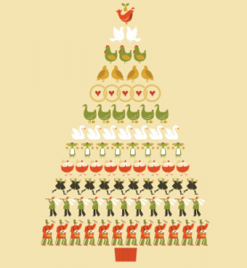 12 days of Christmas illustration