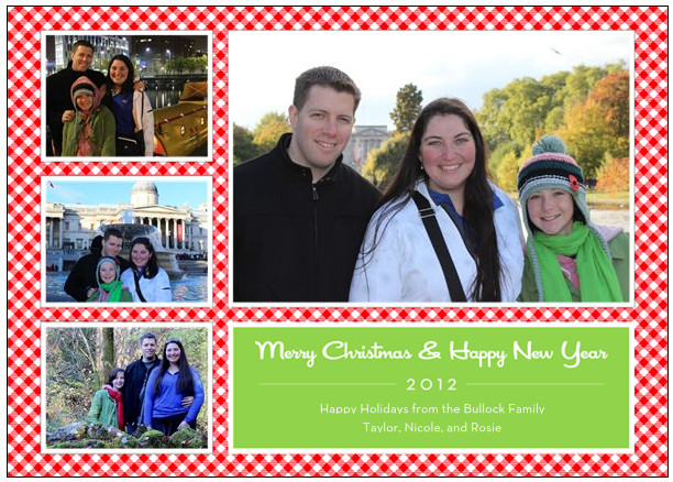 Bullock Family Christmas Card 2012